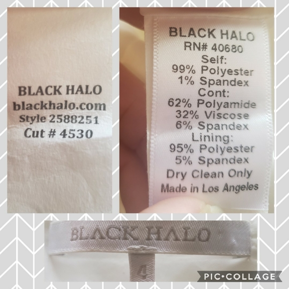 Black Halo Sugar Aria Fit and Flare Dress - Picture 6 of 7